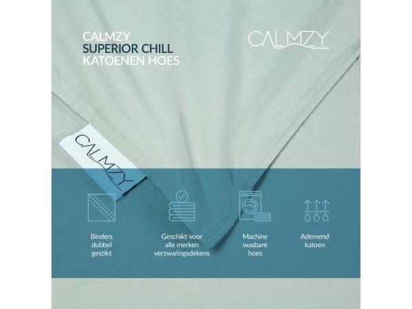Calmzy Superior Chill Verzwaringsdeken hoes Lichtgrijs