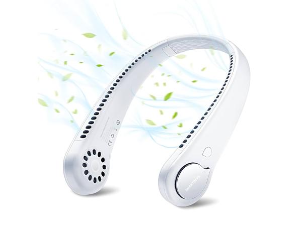 Draagbare Nekventilator, 3 Snelheden, Nekventilator, Oplaadbaar, 360 graden koeling, Batterij van 2600 mAh