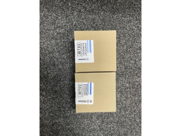 4Tecx Spaanplaatschroef RVS A2 3,5x50 PZ2 200 Stuks