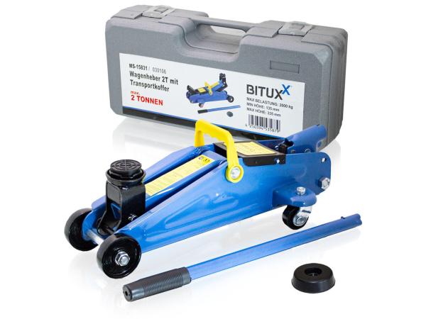 Hydraulische trolleykrik- max. 33.5 cm - max. 2000 kg