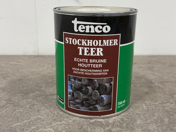 5x Tenco stockholmer teer echte bruine houtteer 750ml
