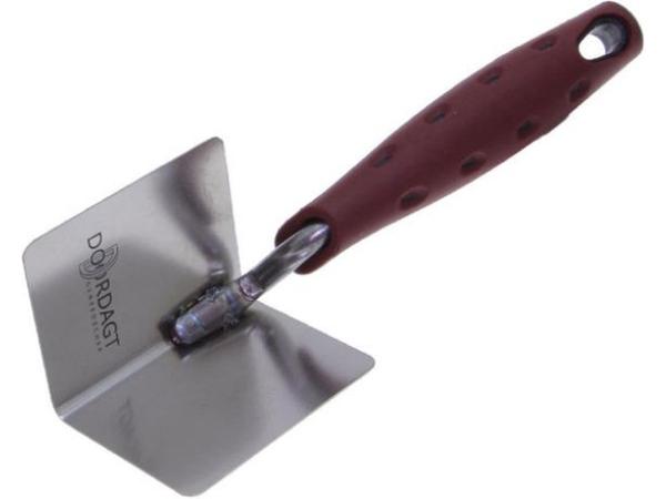 Doordagt Hoek troffel RVS 60 mm x 80 mm - met softgrip