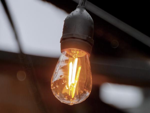 50x 2W 2000K E27 ST45 Amber Filament Plastic Shockproof LED Bulb