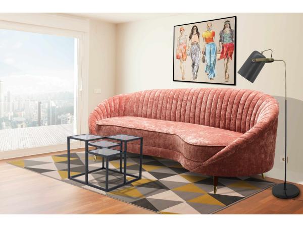 Kayoom Luxe Bank Viola - Oud Roze