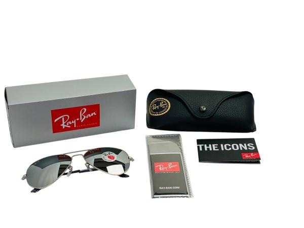 Uniek Ray-Ban | Zilverkleurige Aviator Zonnebril