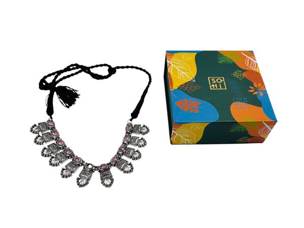 Uniek SOHI | Zilverkleurige Statement Ketting