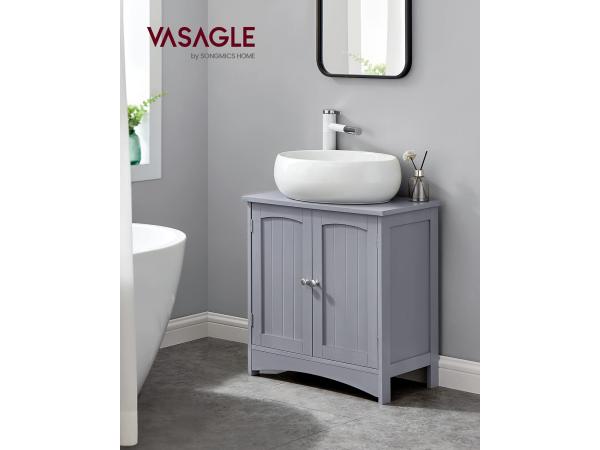 VASAGLE Wastafelonderkast 30x60x60 Mystique Grey