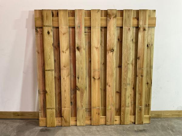 10x Grenen - 17-planks - tuinscherm geïmpregneerd 180x180 cm