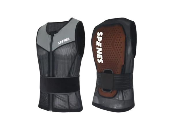 Spines Original rugbeschermer vest zwart maat L