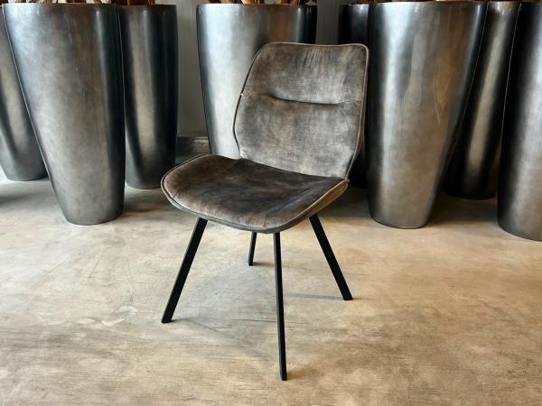 Stoel Mason (set van 6) Velvet - Velours - Groen