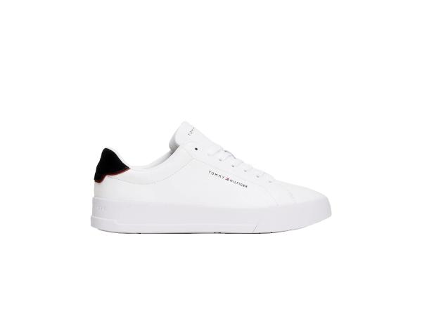 Tommy Hilfiger Court Leather Wit/Blauw - 41
