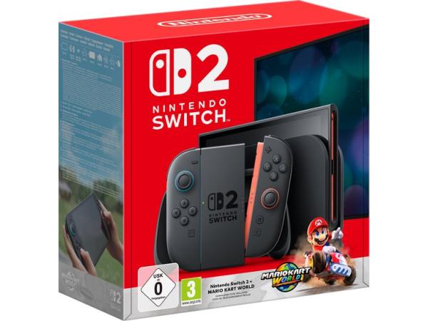Nintendo Switch 2 console Mario Kart World bundle zwart