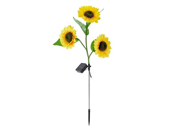 Solar verlichting - zonnebloem - 3 bloemen