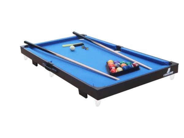 Cougar Pooltafel Mini Draagbaar Zwart/blauw