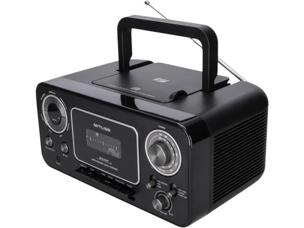 Muse Retro Radio / cassetterecorder - werkt ook op Baterijen