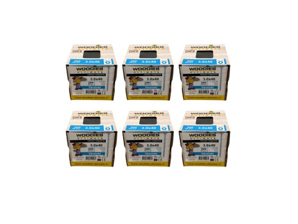 Woodies Ultimate 3.0×40 T10 Verzinkt - 1200 stuks
