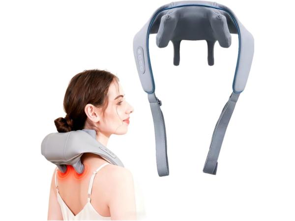 Professionele Shiatsu Nek massager met Warmte Blauw