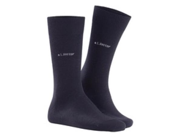 24x Donker blauw Heren sokken maat 43-46 A.L. Hector