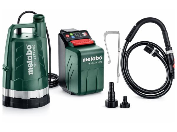Metabo accu dompelpomp body 2,2 bar TPF18LTX2200