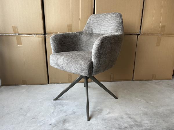 Eetkamerstoel Monzi (set van 6) - Stof - Taupe