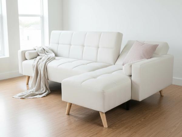 Kayoom Luxe (Slaap) Bank Maloni (Rechts) - Creme