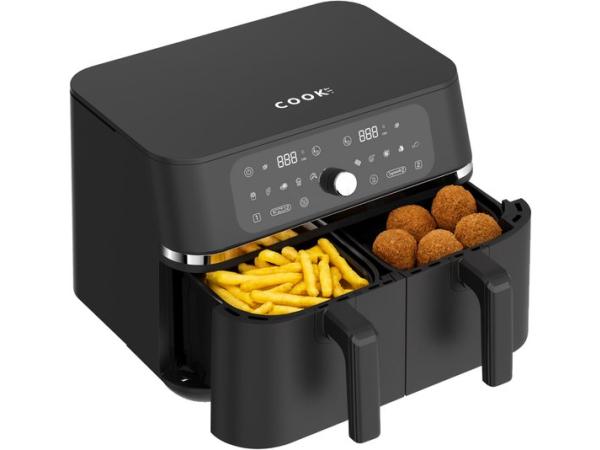 Dubbele Airfryer XXL 9L - 2×4.5L - 3200W