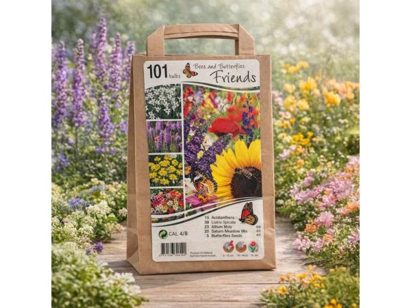 Bijen & Vlinders Bloemenmix – 101 Bollen & Zaden | Vrienden