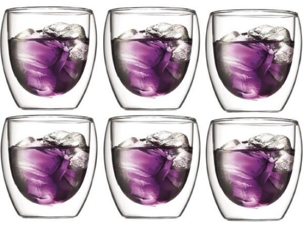 6 x Bodum Pavina Koffieglas 0.25L