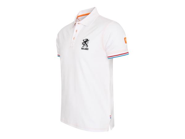 Cappuccino Italia Dutch Lion Polo - Wit - XL