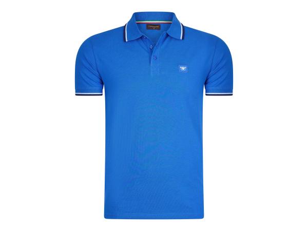 Cappuccino Italia Polo Applique Pique - Royal - XL