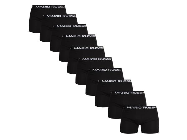 Mario Russo 10-Pack Basic Boxers Zwart - M