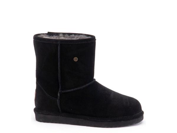 Warmbat Kangaroo Suede Laars Zwart - 37