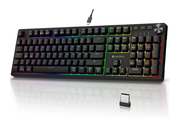 KOORUI MKM01 Wireless RGB Gaming Keyboard