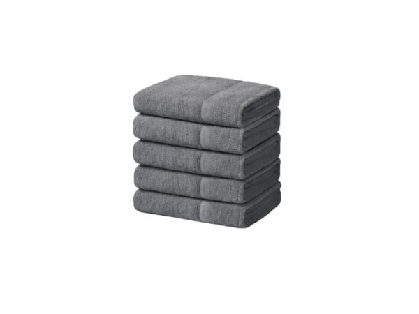 Handdoeken 70×140 cm – Set van 5 – 400 g/m² – Antraciet