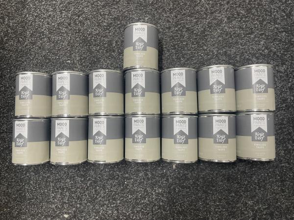 15x Moodpaints Timeless Taupe Krijtverf - 100 ml