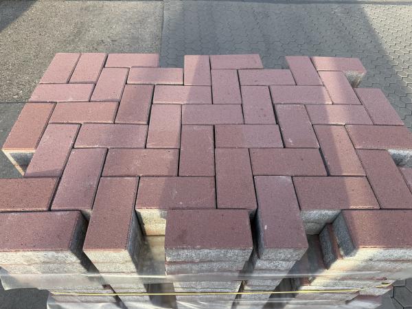 50 m² betonklinker rood 21x10,5x8 cm