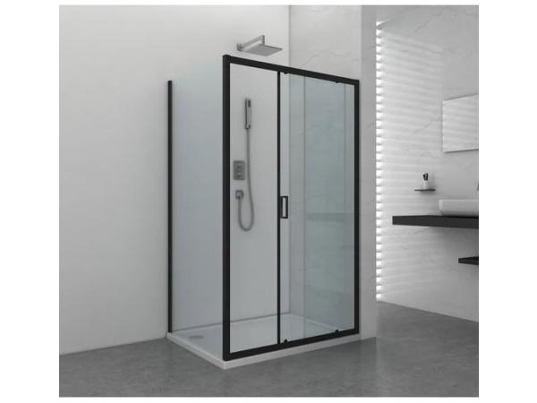 Design Douchecabine Zwart 140x90 cm – 6 mm Veiligheidsglas