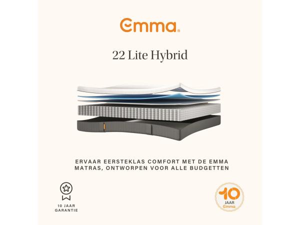 Emma hybrid light matras 200X200
