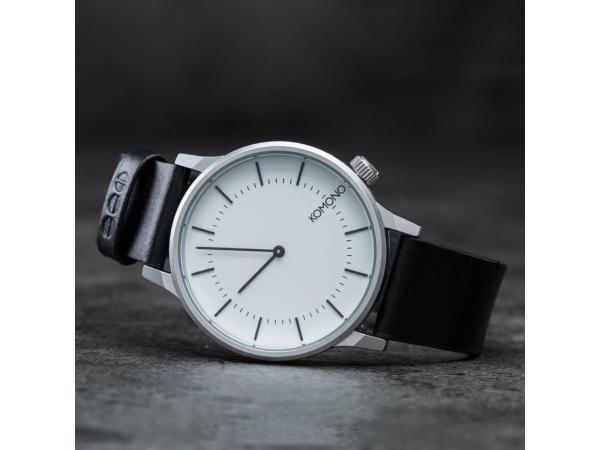 Komono Winston Regal heren horloge zwart/wit 41mm