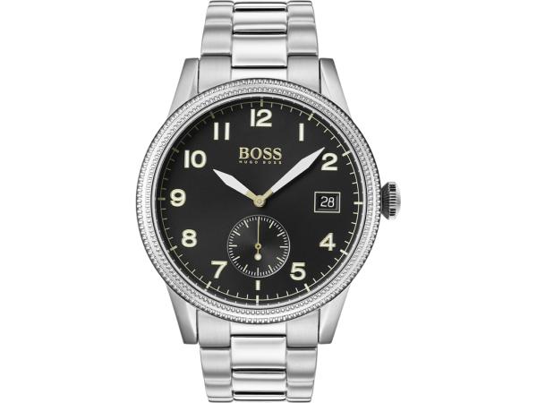 Hugo Boss Horloge Legacy Zilver/Zwart 44mm