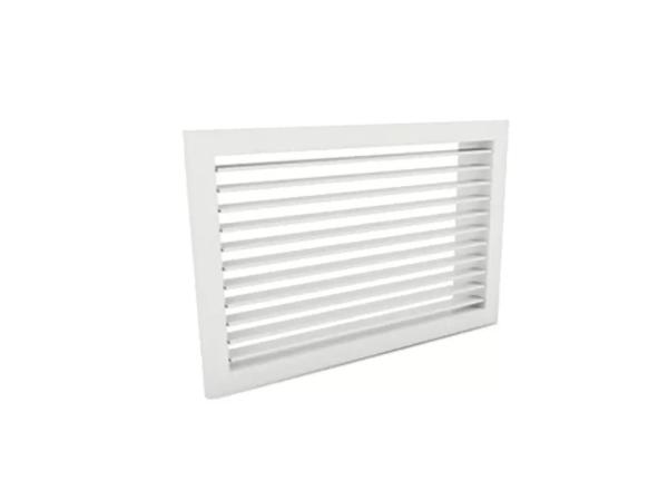 Grada Wandrooster aluminium met vaste lamellen - 200x100 