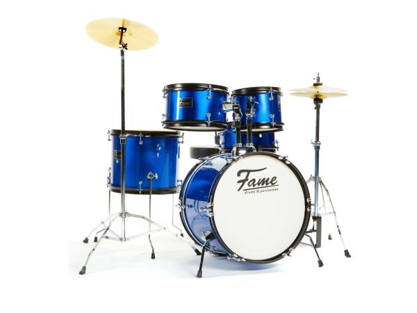 Fame Kiddy Drum Set Elias 5-delig junior blauw