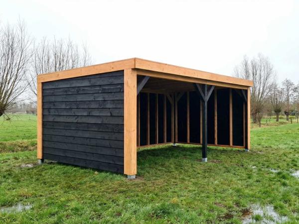 Schuilstal geïmpregneerd Douglas 400x600x265cm