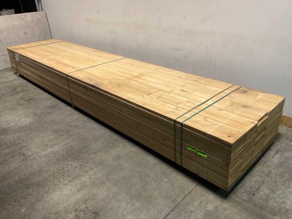 10x Vuren plank geschaafd - 540x23,5x3,8cm