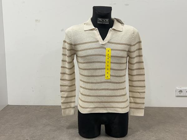 7x Weatherproof Vintage trui maat S gestreept ivory