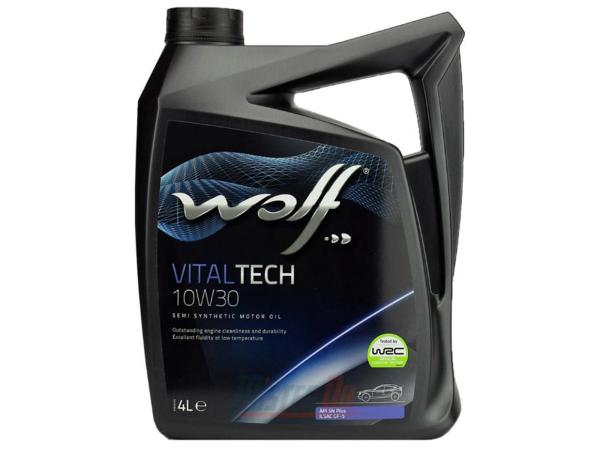 4x Wolf motorolie semi-synthetisch 10W-30 4L