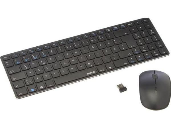 Rapoo 9300M draadloze toetsenbord-muisset QWERTZ
