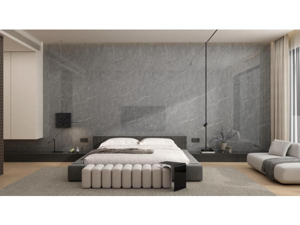 Pvc wandpaneel 122x270cm  Grijs per 10 stuk
