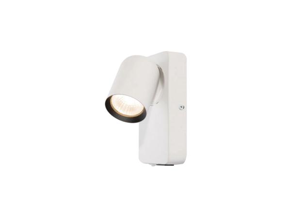 8x Bedlamp Wandlamp GU10 Armatuur cilinder wit en zwart
