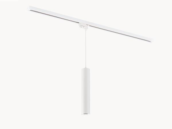 12x Railspot GU10 Decoratieve Hanglamp cilinder 24cm zand wit